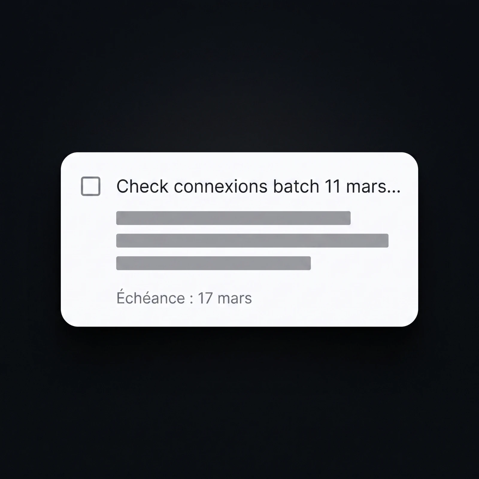 To do list de prospection