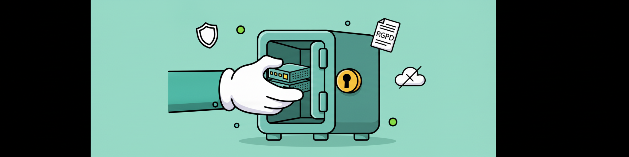 Illustration de l'article « Auto-héberger n8n : Docker, souveraineté des données et RGPD »